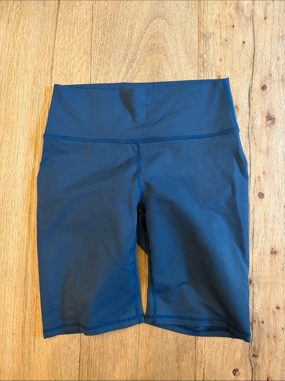 Fabletics Women's High-Rise Navy Bike Shorts